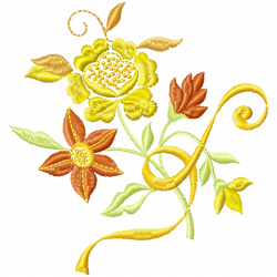 Flowers And Tree Embroidery Design 7 Flowers And Tree Embroidery Design 7